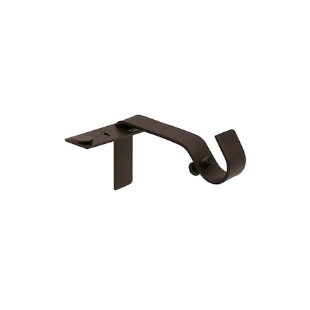 Fast Fit Kenney Fast Fit Oil Rubbed Bronze Brown Curtain Rod Bracket 5/8 in. L KN76010
